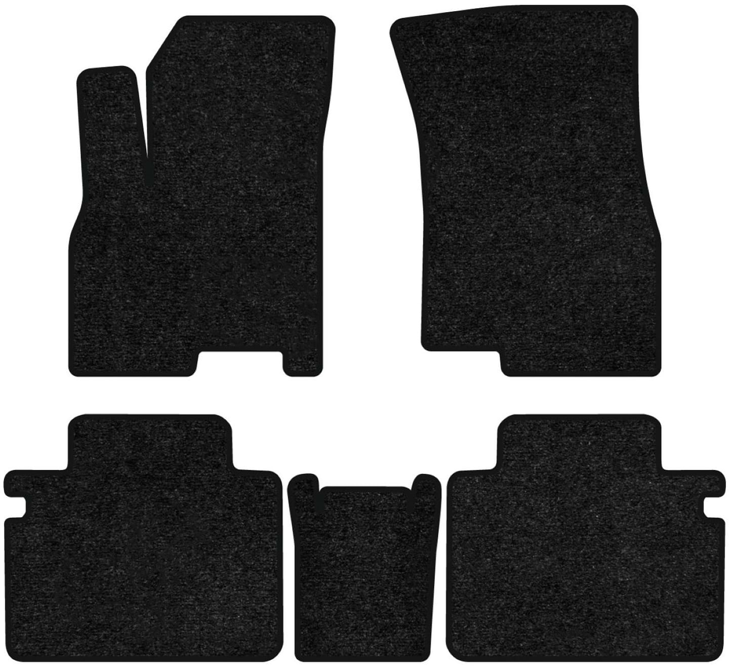 Коврики ворсовые в салон авто EVAtech Standard для Chery TIggo 8 (7 seats) 2018 1 поколение SUV EU черный кант CR14052C5VEB