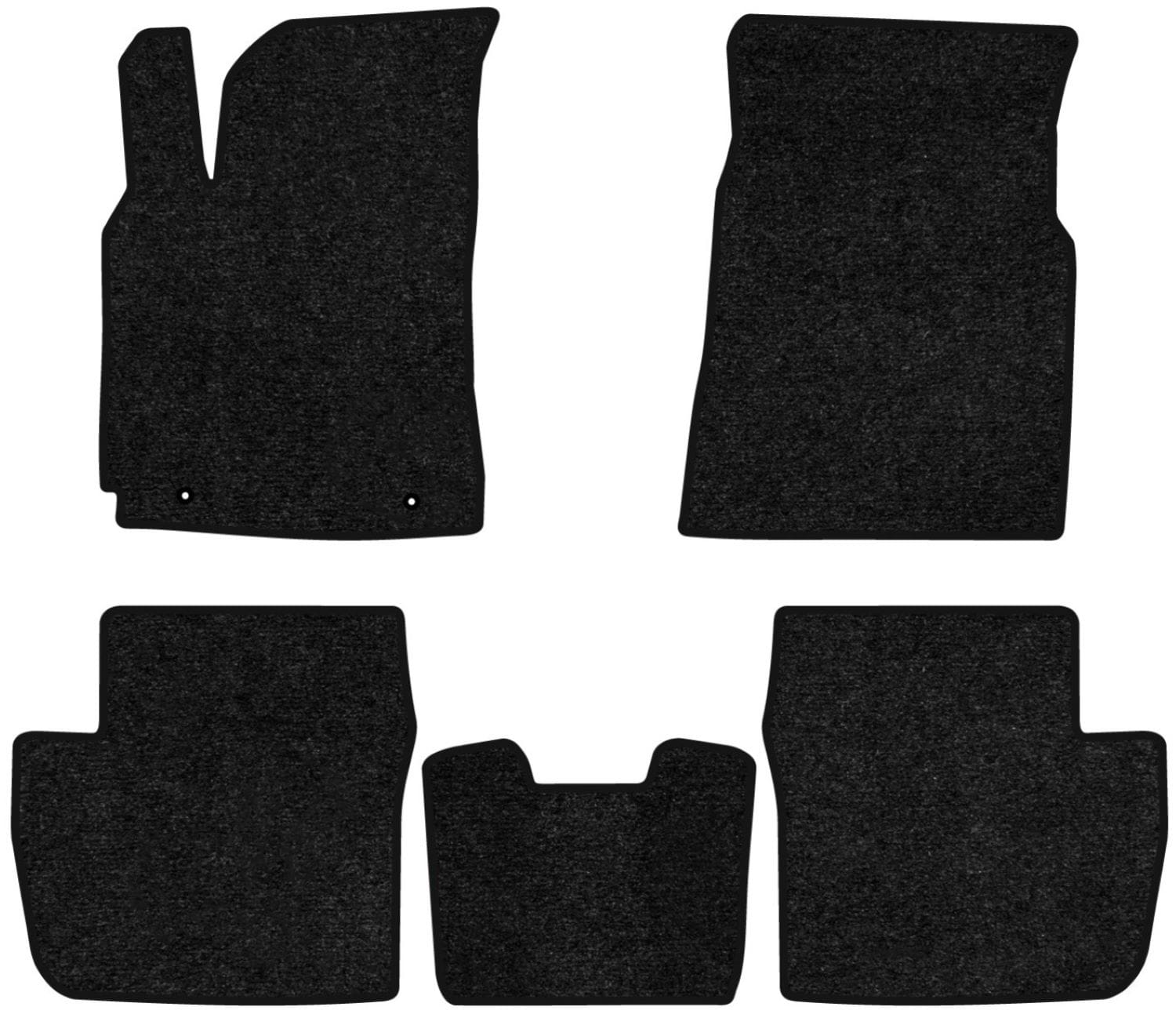 Коврики ворсовые в салон авто EVAtech Standard для Chery Tiggo 3 2014-2020 1 поколение SUV EU черный кант CR42552C5LA2VEB