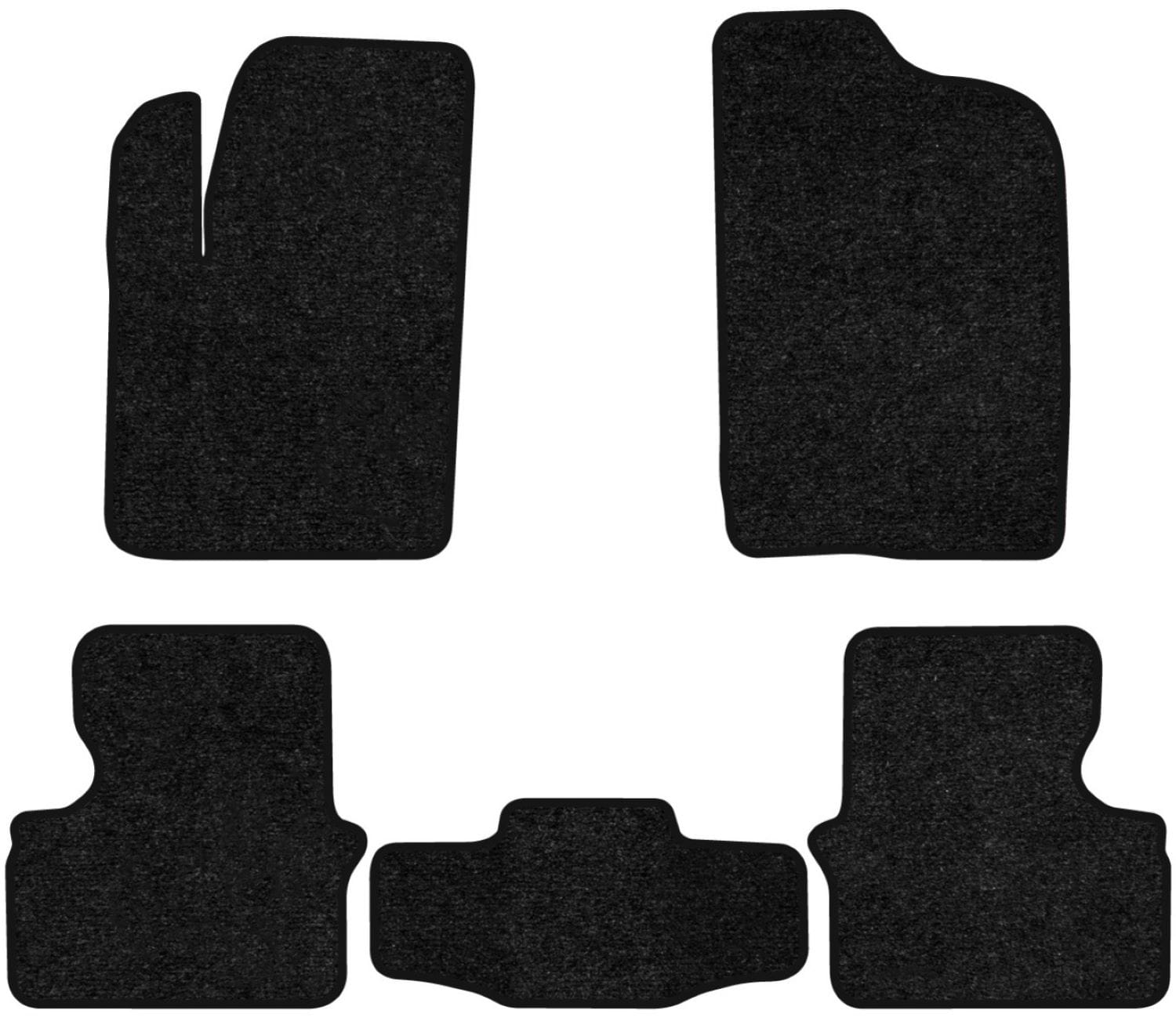 Коврики ворсовые в салон авто EVAtech Standard для Chery M11 2008-2015 1 поколение Htb EU черный кант CR42786C5VEB