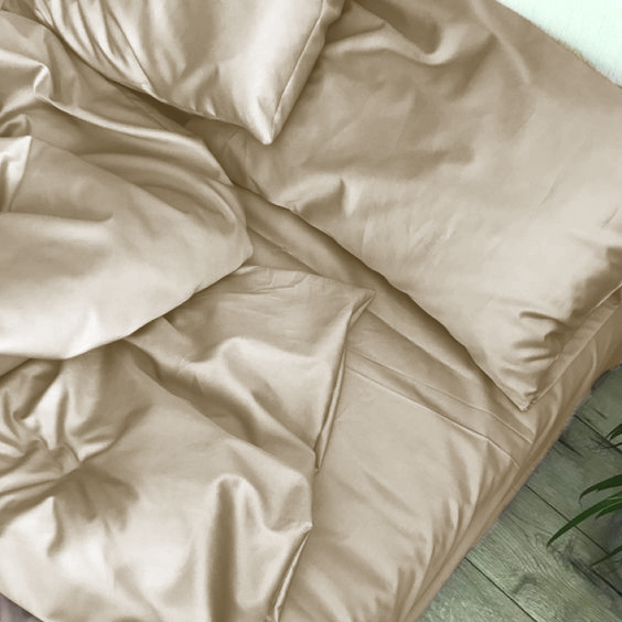 Фото - Комплект постельного белья MirSon Satin Light Pro 10-016 Creamy 2x160x220 см (2200010176773)