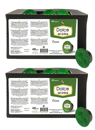 Кава у капсулах Dolce Aroma Crema Lavazza Blue 100 шт.