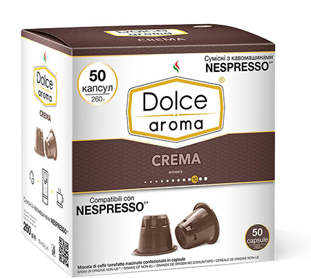 Кава у капсулах Dolce Aroma Crema 5.5 г х50 шт. - Фото 1