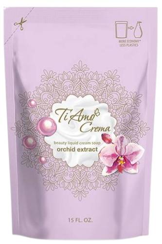 Рідке мило для рук Ti Amo Crema Orchid extract 450 мл (4820195509920) - Фото 1