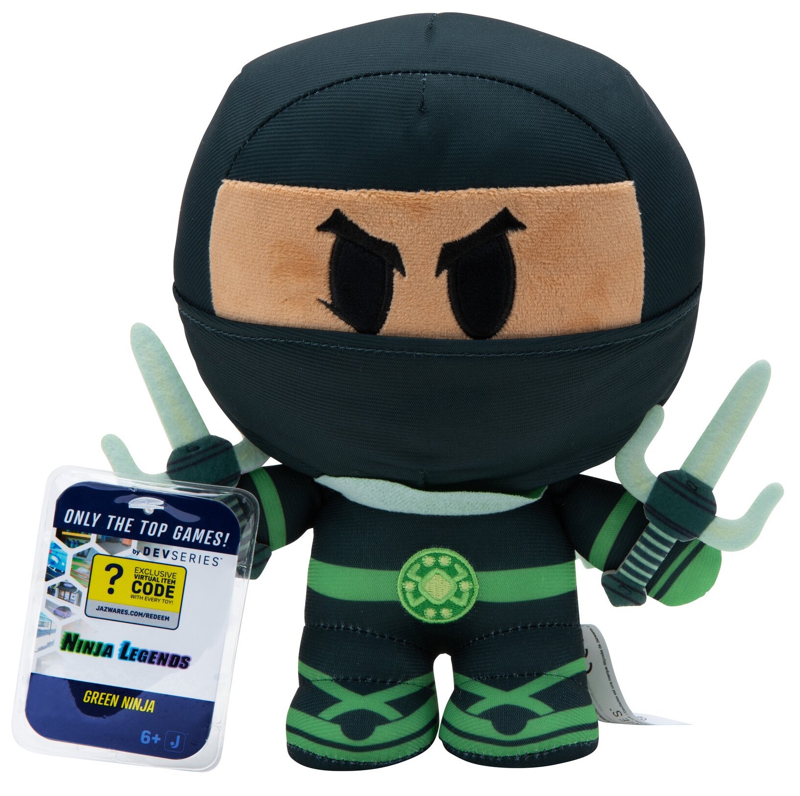 М'яка іграшка DevSeries Collector Plush Ninja Legends: Green Ninja (CRS0016) - Фото 1