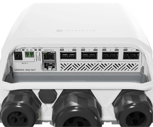 Фото - Коммутатор локальної мережі (Switch) MikroTik CRS504-4XQ-OUT