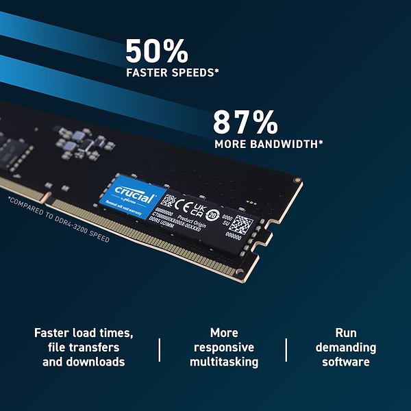 Фото - Память DDR Crucial Micron 32GB DDR5-4800 (CT32G48C40U5)