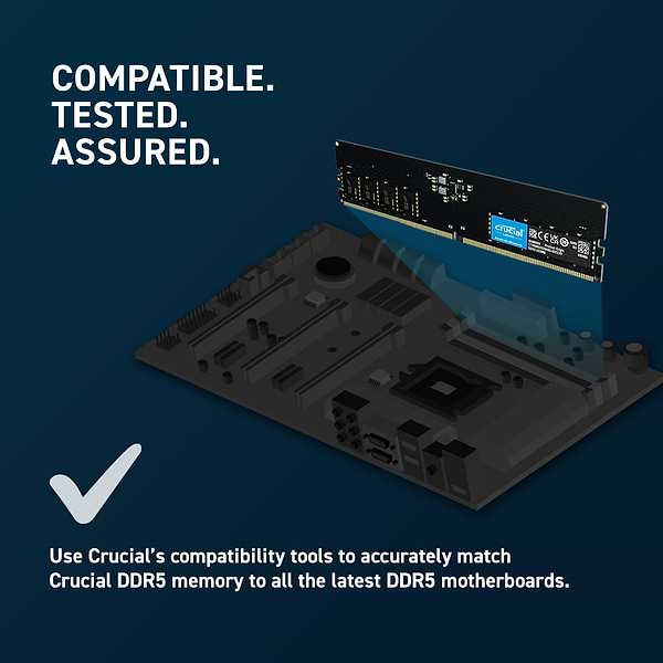 Фото - Память DDR Crucial Micron 32GB DDR5-4800 (CT32G48C40U5)