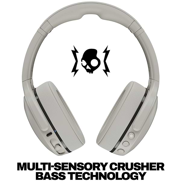 Фото - Навушники повнорозмірні бездротові Skullcandy Crusher Active Wireless Concrete (S6EVW-T993)