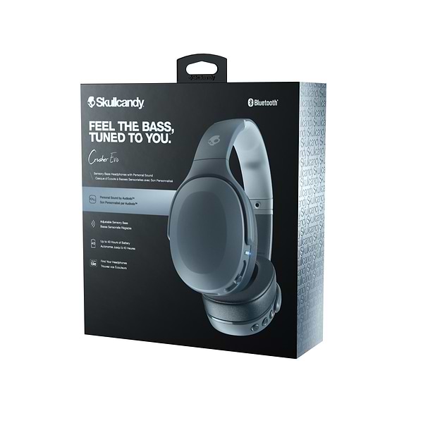 Фото - Навушники накладні бездротові Skullcandy BT Crusher Evo Chill Grey (S6EVW-N744)