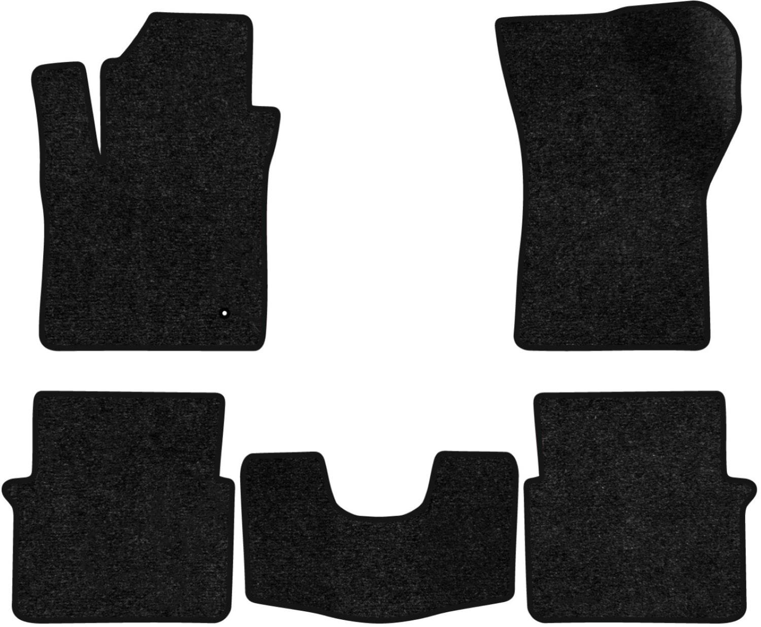 Коврики ворсовые в салон авто EVAtech Standard для Chrysler Sebring (JS) 2007-2010 3 поколение Sedan EU черный кант CS11640C5LA1VEB