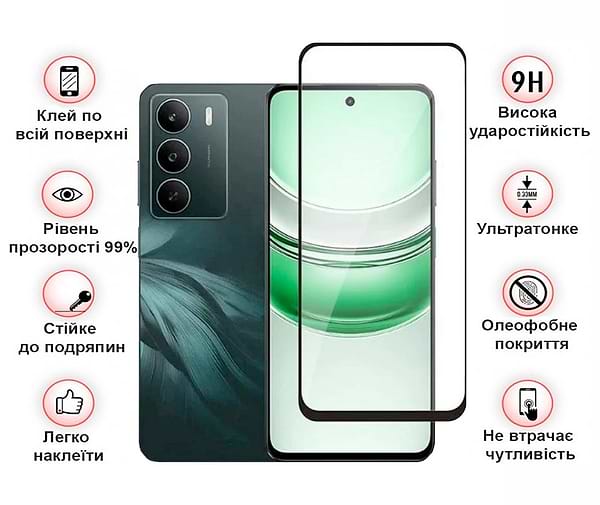 Фото - Защитное стекло для смартфона BeCover for Realme C71 Black (713728)