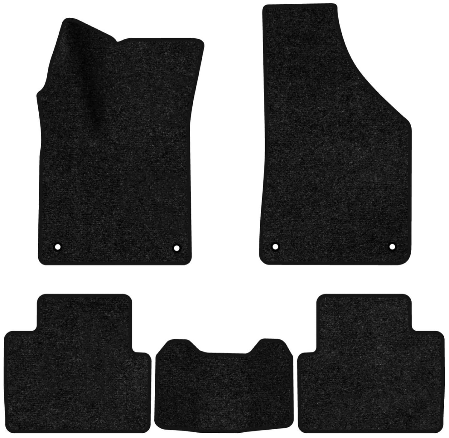 Коврики ворсовые в салон авто EVAtech Standard для Chrysler 200 2014-2016 2 поколение Sedan USA черный кант CS42515CE5TL4VEB