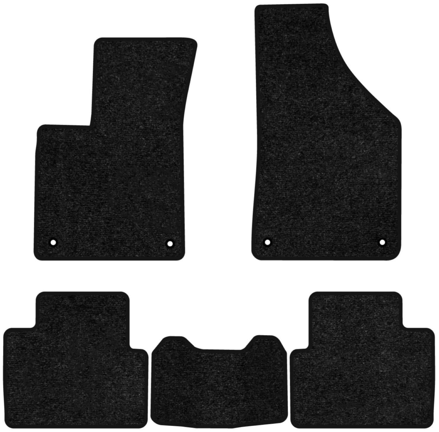 Коврики ворсовые в салон авто EVAtech Standard для Chrysler 200 2014-2016 2 поколение Sedan USA черный кант CS42515CG5TL4VEB