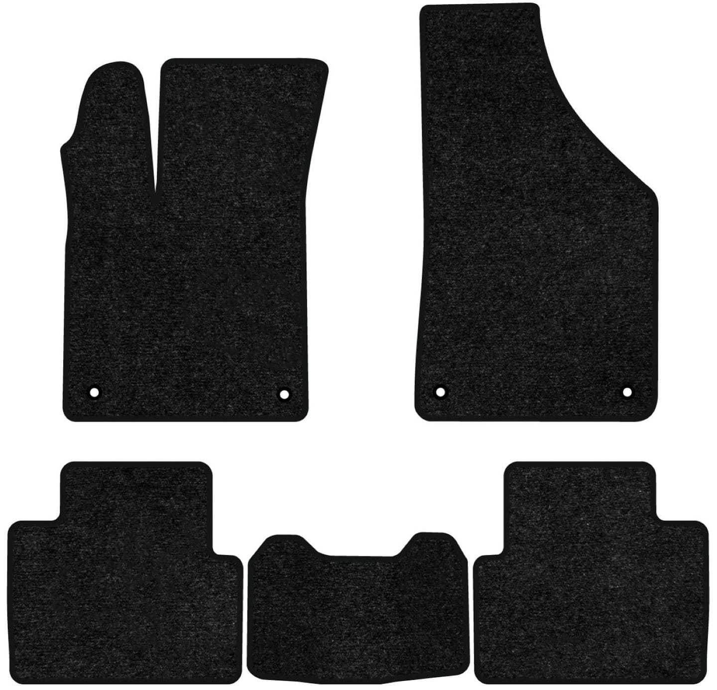 Коврики ворсовые в салон авто EVAtech Standard для Chrysler 200 2014-2016 2 поколение Sedan USA черный кант CS42515CV5TL4VEB