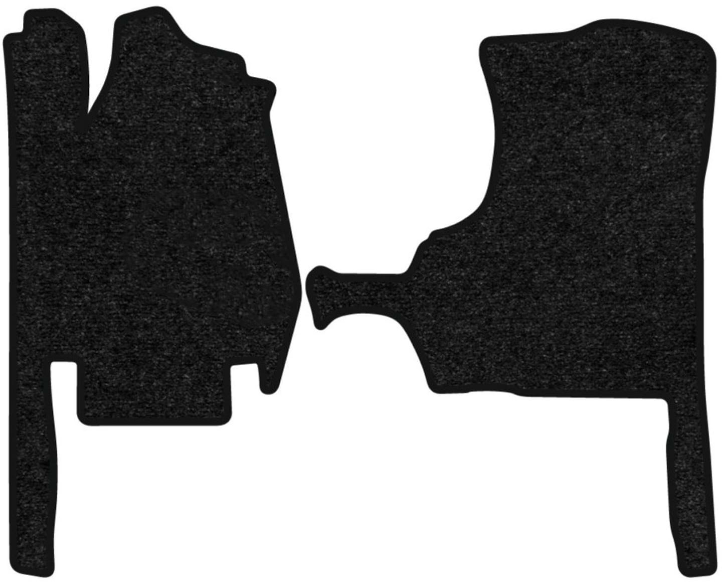 Килимки ворсові в салон авто EVAtech Standard для Chrysler Grand Voyager (hiding seats) MT 7 seats 2001-2007 4 покоління Minivan EU чорний кант CS43800A2VEB