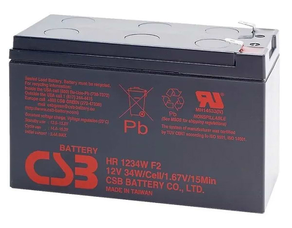 Фото - Аккумулятор для ИБП CSB 12V 9AH (HR1234WF2) Фото - Аккумулятор для ИБП CSB 12V 9AH (HR1234WF2)