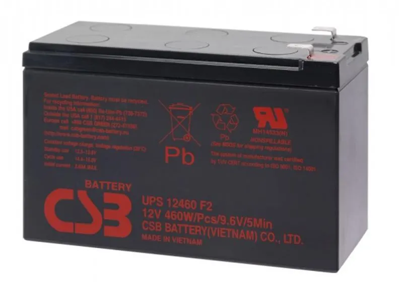 Акумулятор для ДБЖ CSB 12V 9AH (UPS12460/01840) AGM - Фото 1