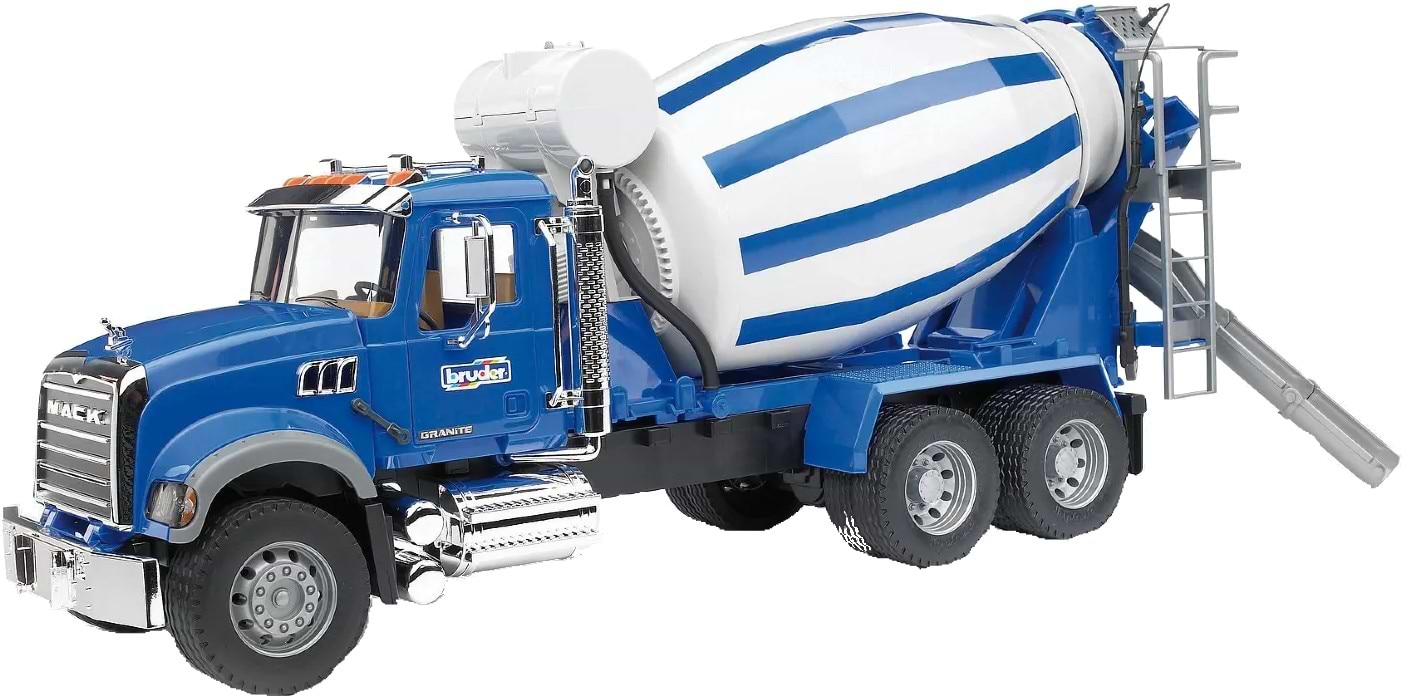 Наземная строительная техника BRUDER Бетоновоз Bruder Mack Granite, (02814)