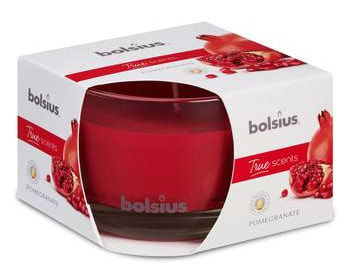Свічка скло Bolsius ароматична 63/90 Гранат (170415)