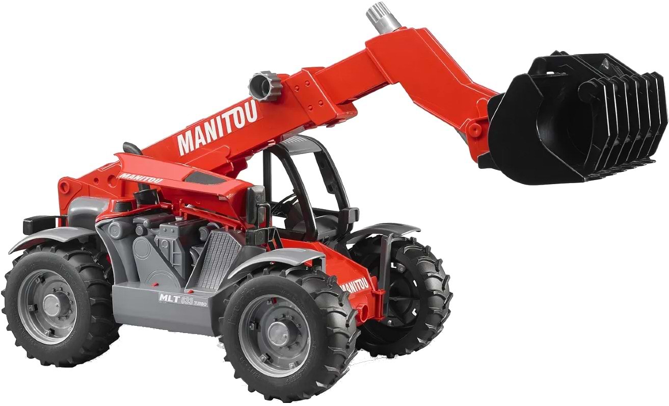 Наземная строительная техника BRUDER Дорожный погрузчик с телескопической стрелой MLT 633 (02125)