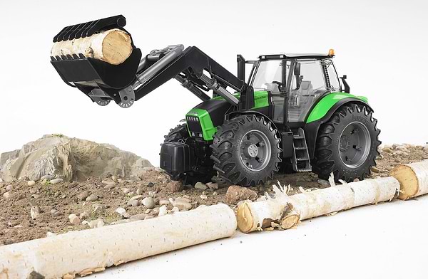 Фото - Наземна будівельна техніка BRUDER Трактор Deutz AgroTron X720 с погрузчиком М1:16 (03081) 
