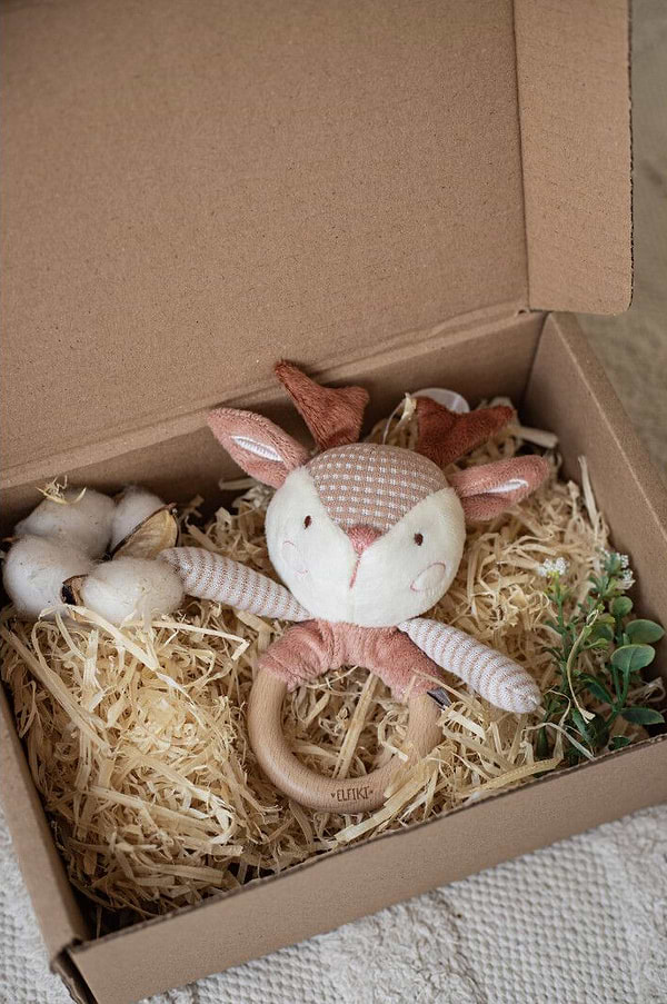 Фото - Прорізувач ELFIKI Іграшка - брязкальце косуля Рубі (ІГ-0112)