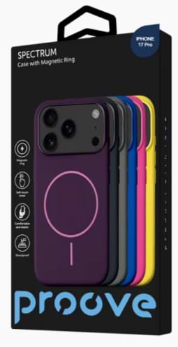 Фото - Чехол для смартфона Proove Spectrum Case with Magnetic Ring iPhone 17 Pro deep black (PCSPIP17P041)