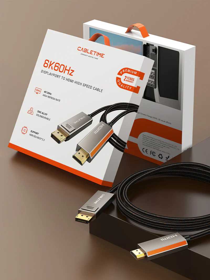 Фото - Кабель HDMI Cabletime DP (M) - HDMI (M) (CD36L)