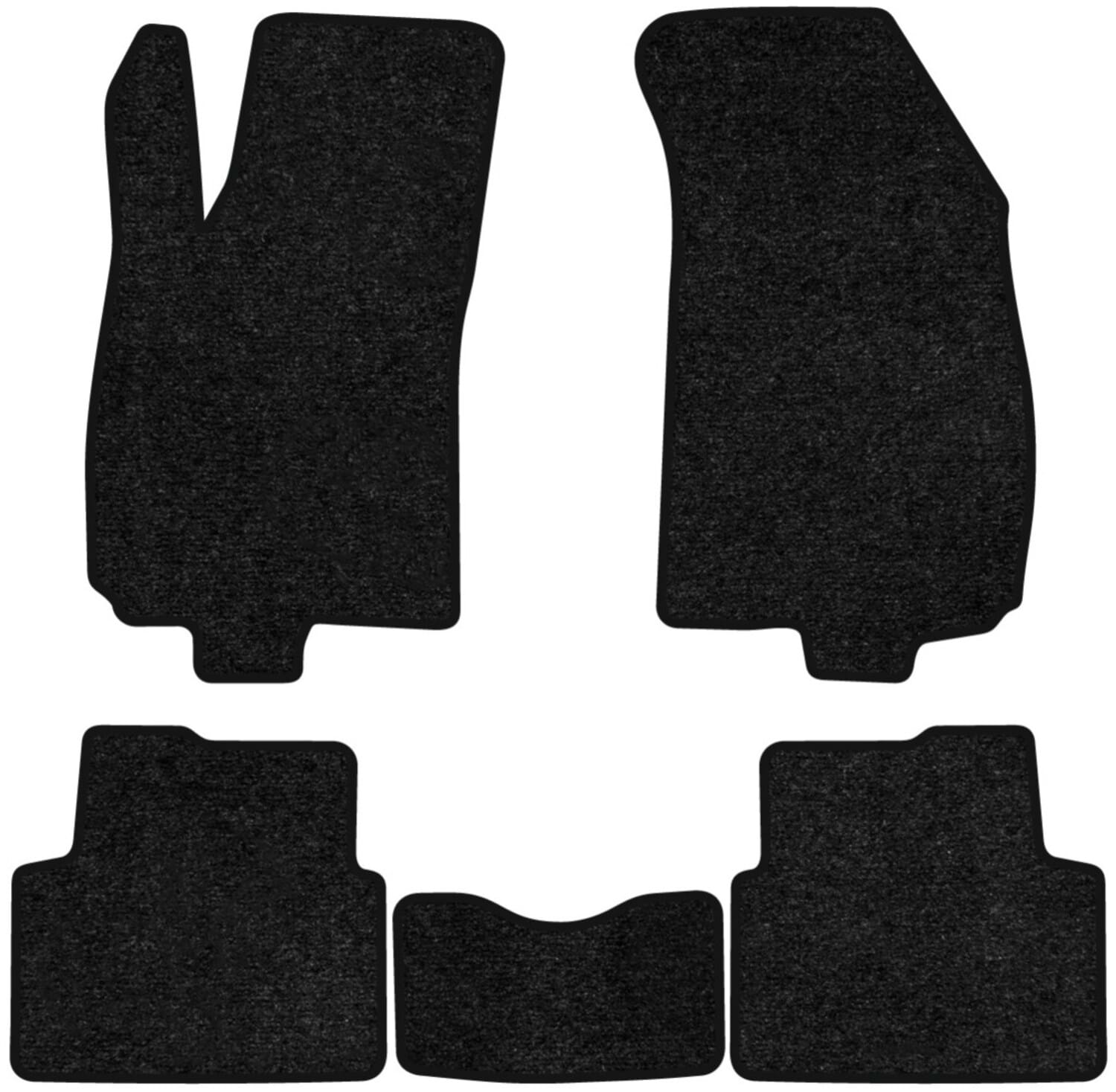 Коврики ворсовые в салон авто EVAtech Standard для Chevrolet Cobalt 2012 2 поколение Sedan EU черный кант CT11518CV5VEB