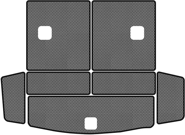 Фото - EVA коврик в багажник авто EVAtech для Captiva (C140) 7 seats MT Restyling Chevrolet 2011-2018 1 поколение SUV EU (CT1173BE7RGB)