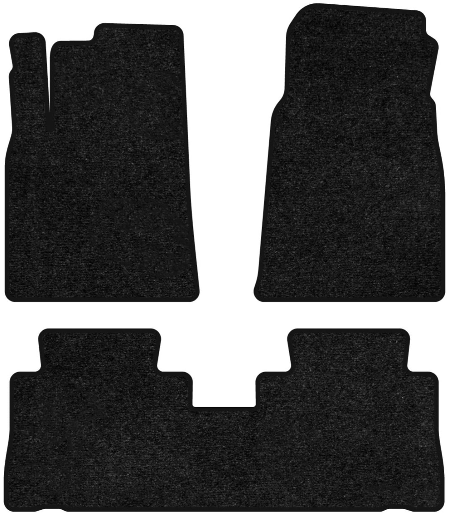 Коврики ворсовые в салон авто EVAtech Standard для Chevrolet Captiva (C140) 5 seats MT Restyling 2011-2018 1 поколение SUV EU черный кант CT1174Z3VEB