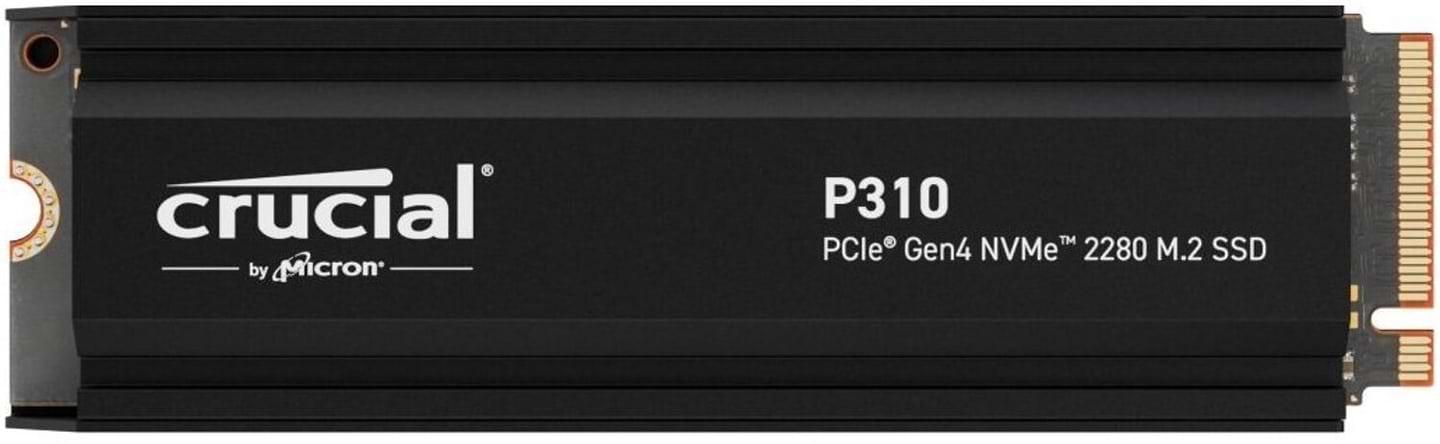 SSD-накопитель внутренний Micron SSD Crucial M.2 2TB PCIe 4.0 P310 + радиатор (CT2000P310SSD5)