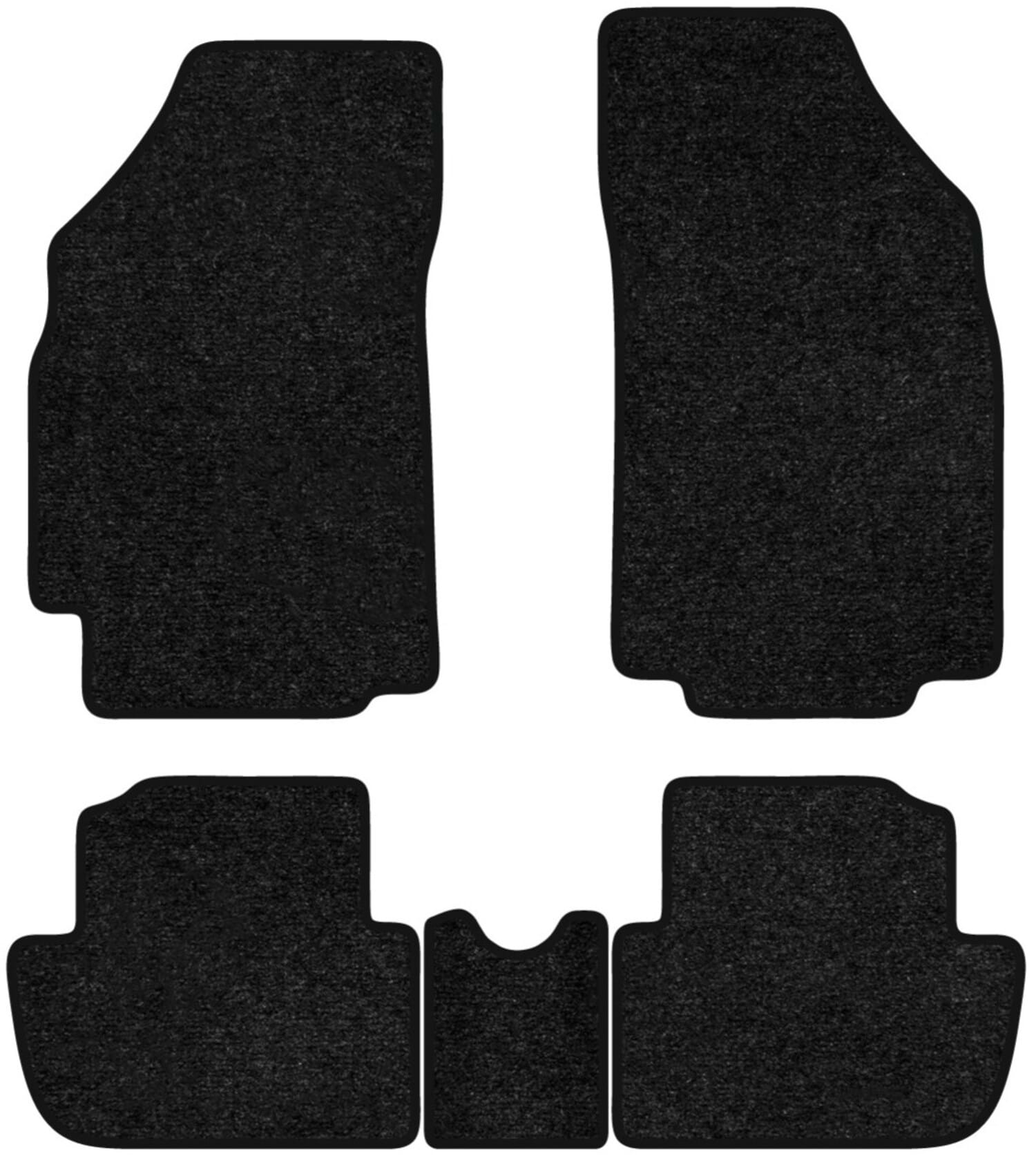 Коврики ворсовые в салон авто EVAtech Standard для Chevrolet Spark (M300) 2009-2015 3 поколение Htb EU черный кант CT21639CG5VEB