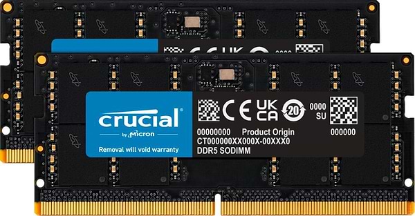 Фото - Память DDR Crucial Micron 64GB DDR5-5600 KIT2 CT2K32G56C46S5 (CT2K32G56C46S5) Фото - Память DDR Crucial Micron 64GB DDR5-5600 KIT2 CT2K32G56C46S5 (CT2K32G56C46S5)