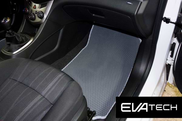 Фото - Килимки з екошкіри в салон авто передні EVAtech ECO для Aveo (T300) Chevrolet 2011-2020 2 покоління Htb EU CT32352A2BBB