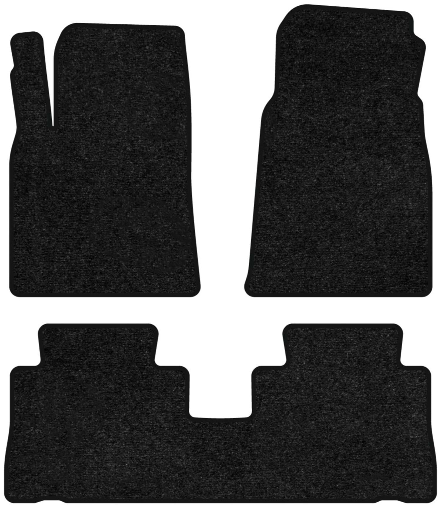 Коврики ворсовые в салон авто EVAtech Standard для Chevrolet Captiva (C100) 7 seats 2006-2011 1 поколение SUV EU черный кант CT34224Z3VEB