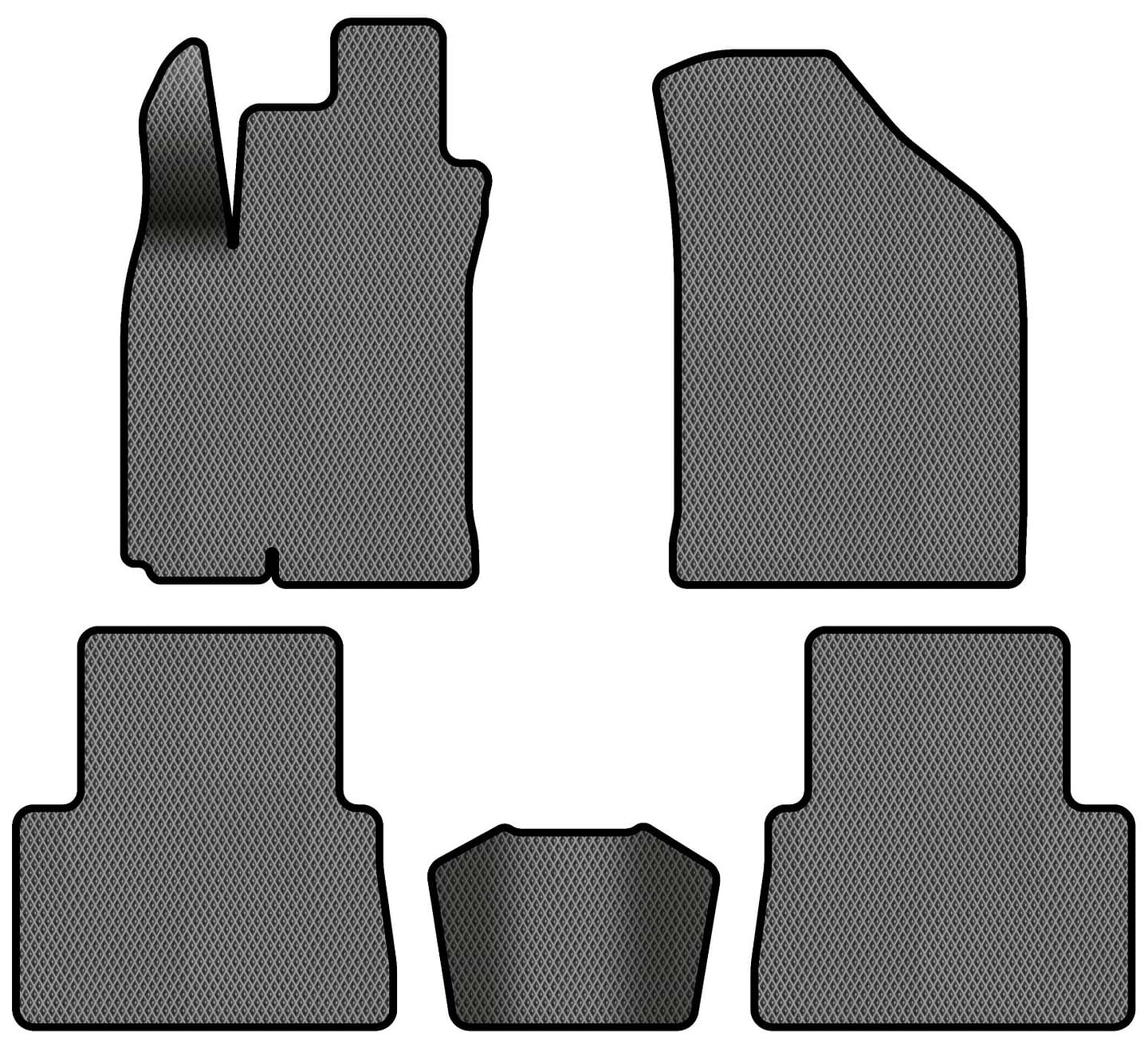 EVA коврики в салон авто EVAtech для Lacetti Chevrolet 2002 1 поколение Combi EU CT342CV5RGB