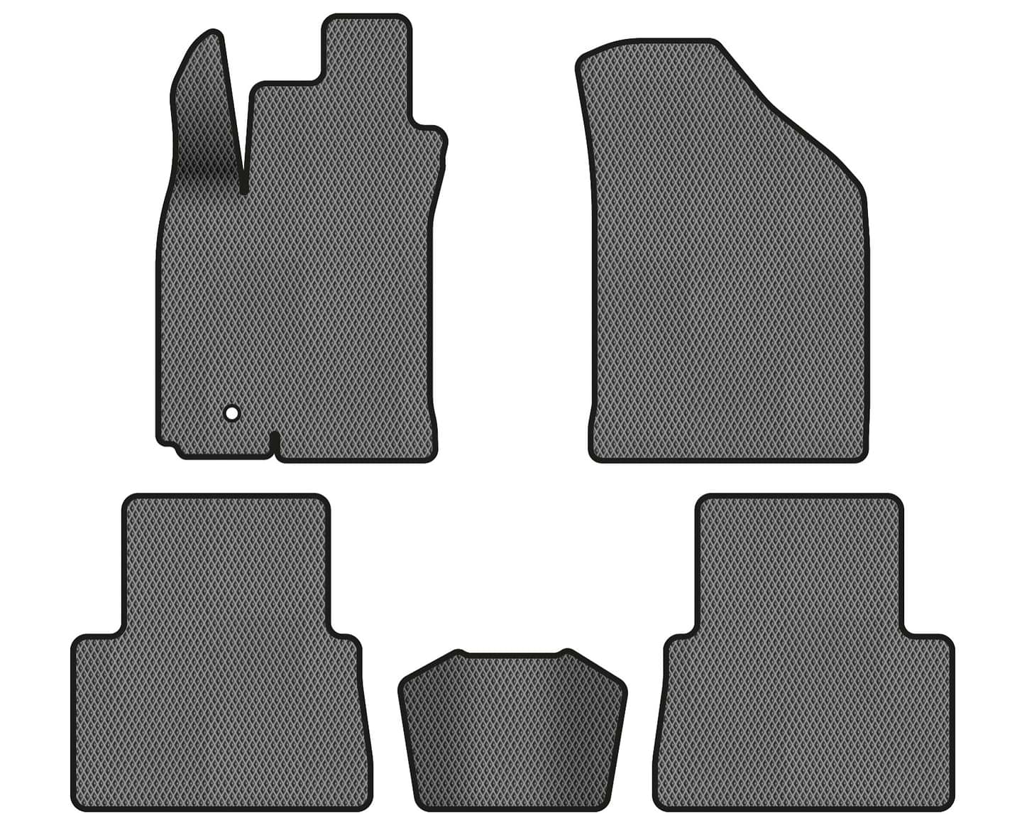 EVA коврики в салон авто EVAtech для Lacetti Chevrolet 2002 1 поколение Sedan EU CT343CV5AV1RGB