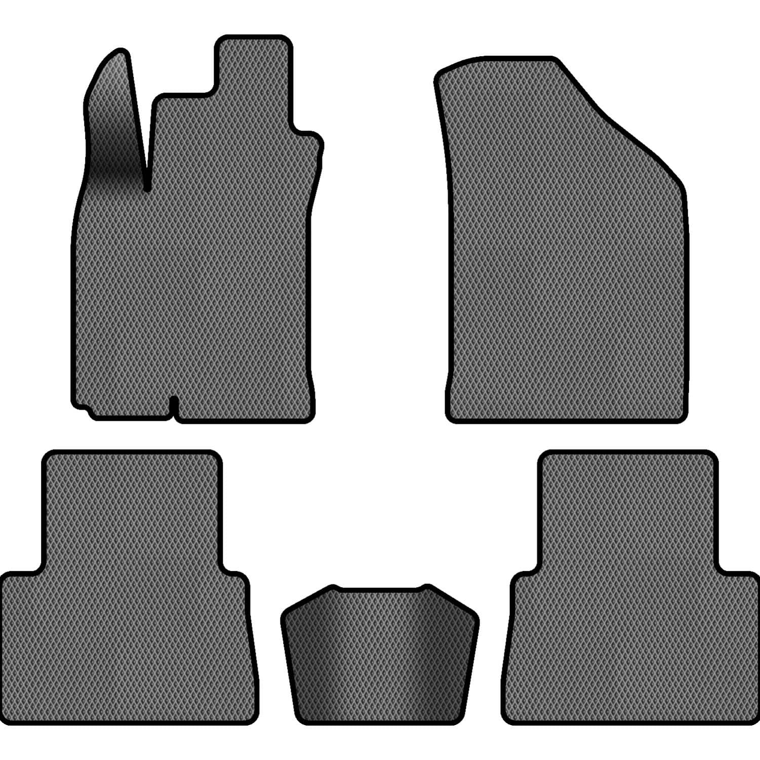 EVA коврики в салон авто EVAtech для Lacetti Chevrolet 2002 1 поколение Sedan EU CT343CV5RGB