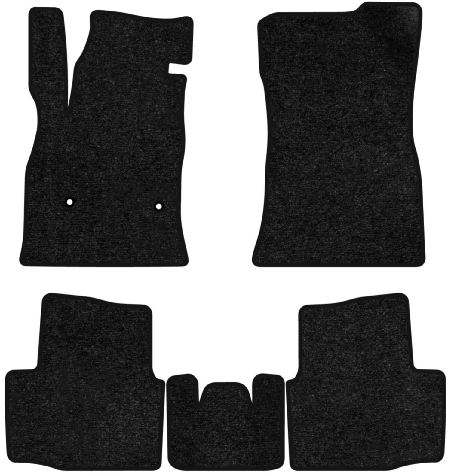 Коврики ворсовые в салон авто EVAtech Standard для Chevrolet Cruze (J400) 2016 3 поколение Sedan USA черный кант CT43653C5OU2VEB