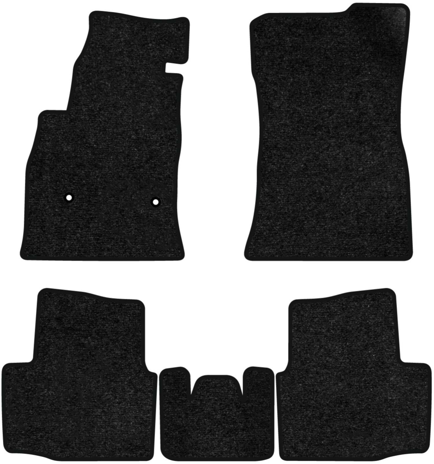 Килимки ворсові в салон авто EVAtech Standard для Chevrolet Cruze (J400) 2016 3 покоління Sedan USA чорний кант CT43653CB5OU2VEB