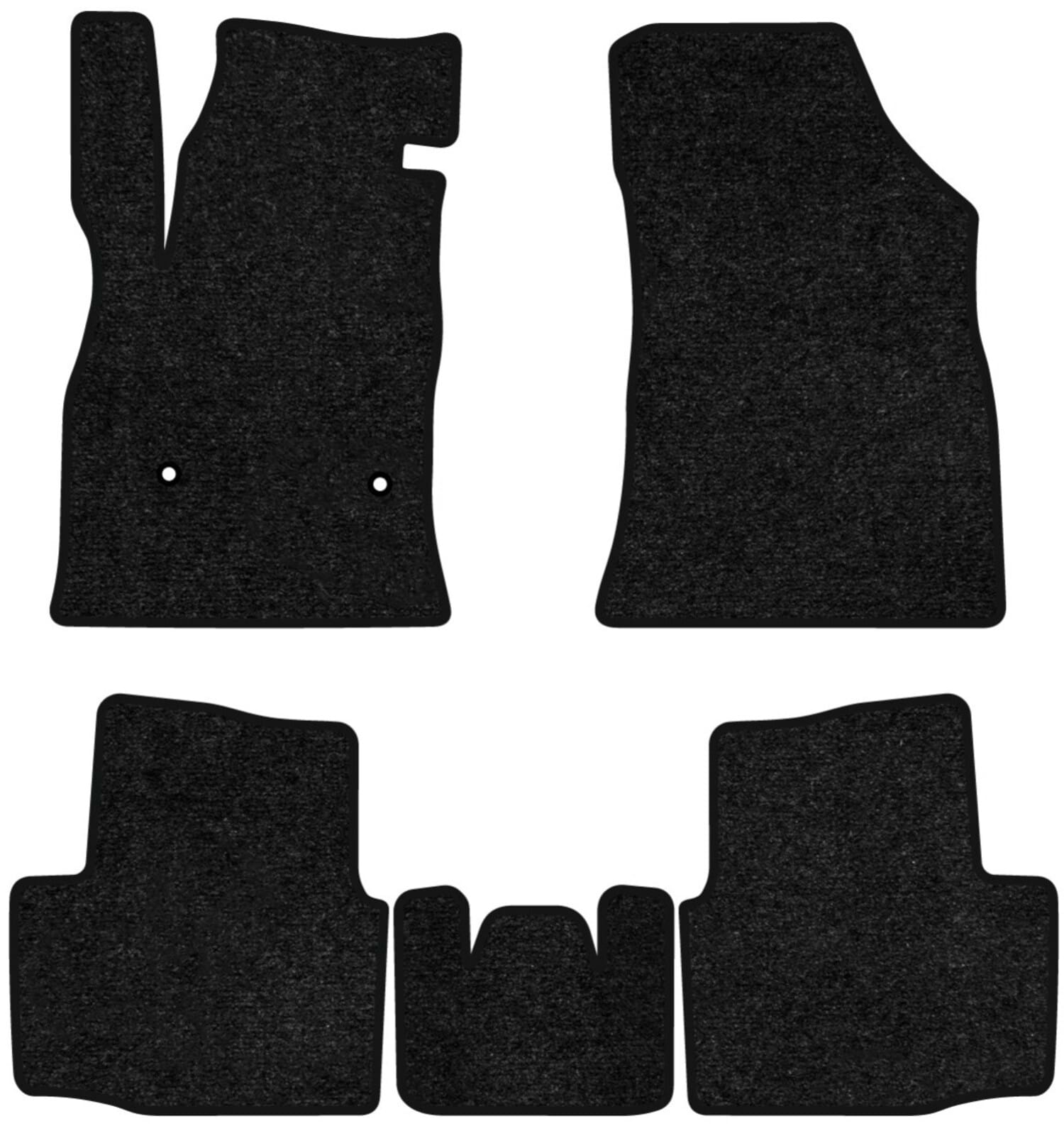 Коврики ворсовые в салон авто EVAtech Standard для Chevrolet Cruze (J400) 2016 3 поколение Sedan USA черный кант CT43653CV5OU2VEB