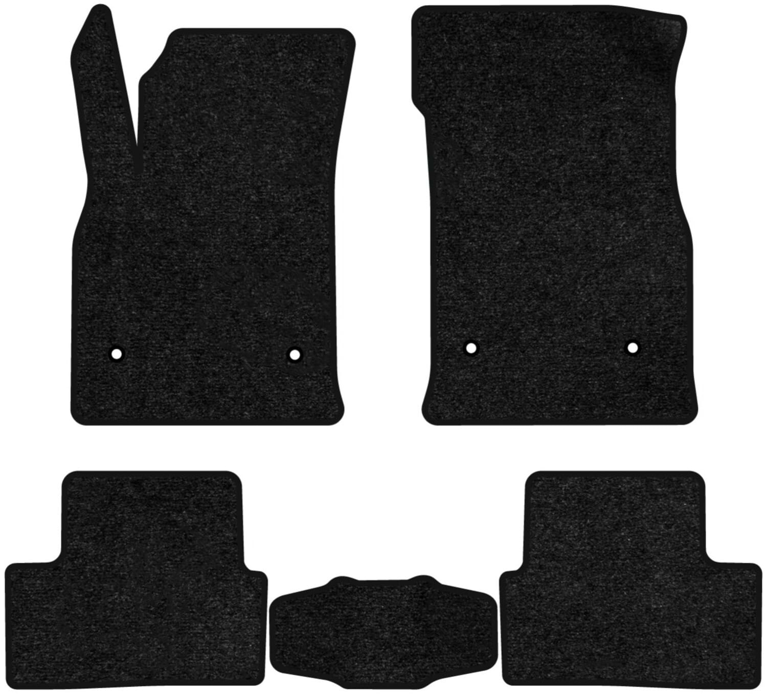 Коврики ворсовые в салон авто EVAtech Standard для Chevrolet Cruze (J300) 2009-2016 2 поколение Combi USA черный кант CT43869C5OU4VEB