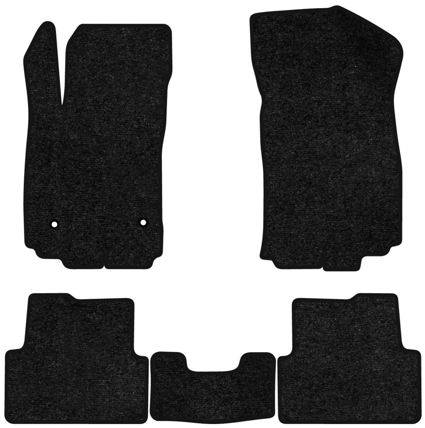 Коврики ворсовые в салон авто EVAtech Standard для Chevrolet Sonic (T300) 2011-2020 2 поколение Sedan USA черный кант CT44071C5OU2VEB