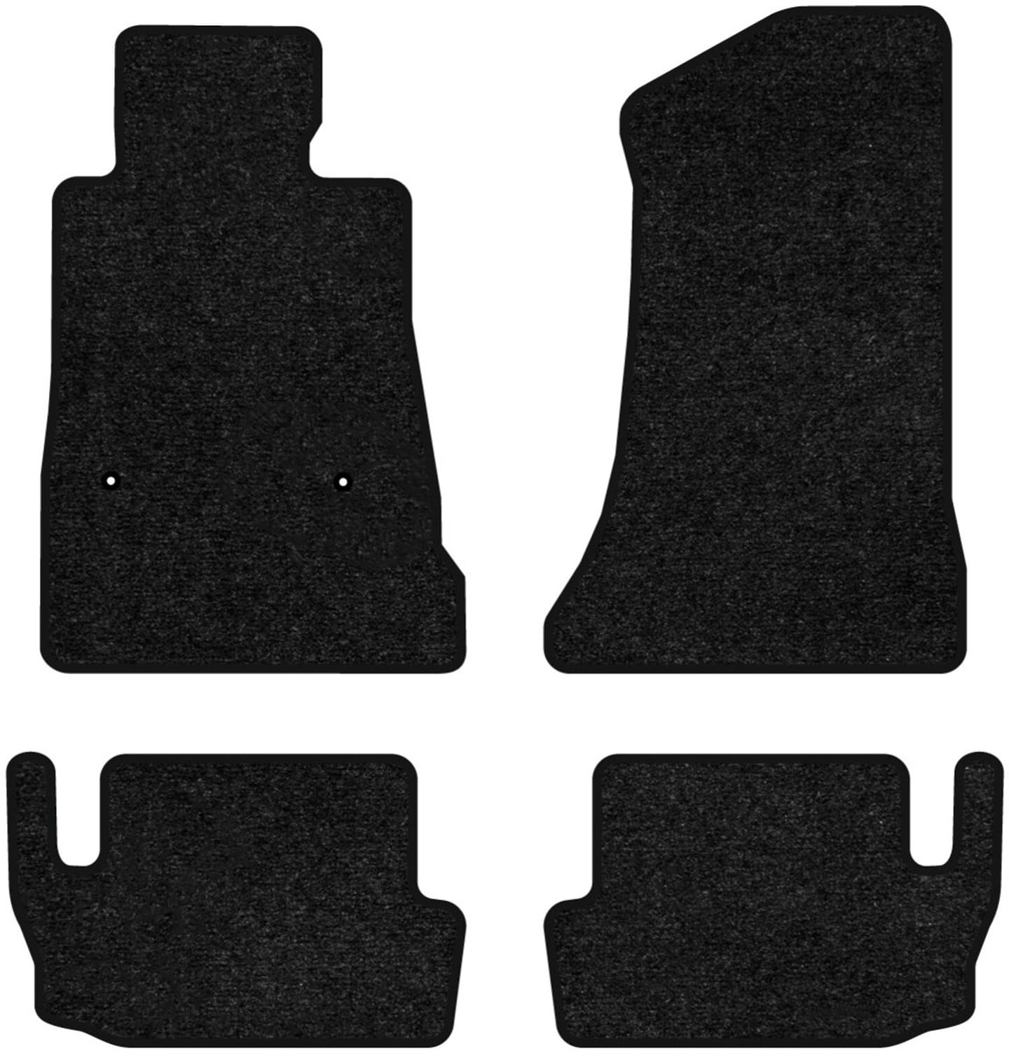 Килимки ворсові в салон авто EVAtech Standard для Chevrolet Camaro 2015 6 покоління Coupe EU чорний кант CT52553PB4LA2VEB