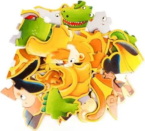 Фото - Пазли (до 2 років) Djeco Мавпочка Остін і його друзі 4х6х9 гігант (DJ07114)