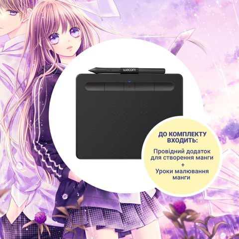 Фото - Графічний планшет Wacom Intuos S Bluetooth Black Manga (CTL-4100WLK-M)