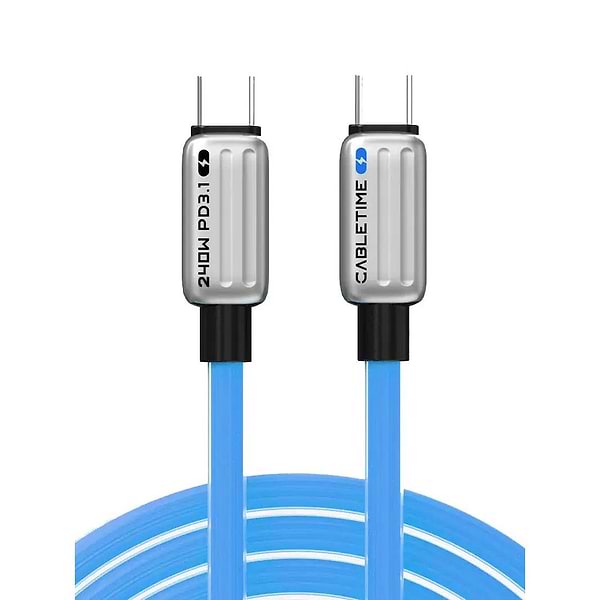 Фото - Кабель Cabletime USB Type-C - USB Type-C (M/M) PD 240W 1 м Blue (CU05H)