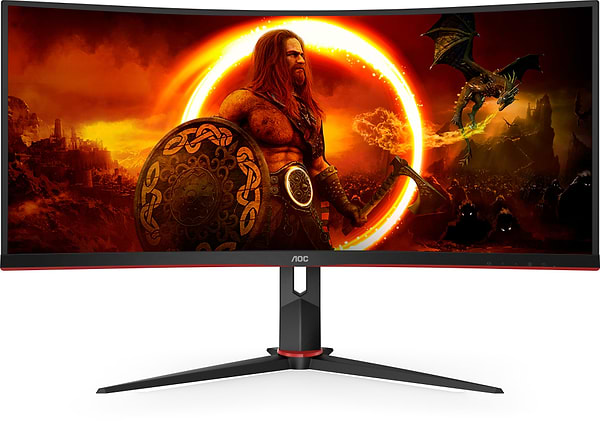 Фото - Монитор игровой AOC CU34G2XP/BK