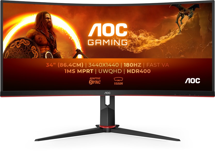 Монитор игровой AOC CU34G2XP/BK - Фото 1